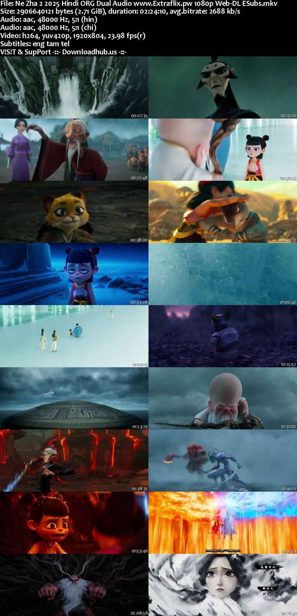 Ne Zha 2 2025 Hindi ORG Dual Audio Movie DD5.1 1080p 720p 480p Web-DL ESubs x264 HEVC Ne Zha 2 2025 Hindi ORG Dual Audio Movie DD5.1 1080p 720p 480p Web-DL ESubs x264 HEVC