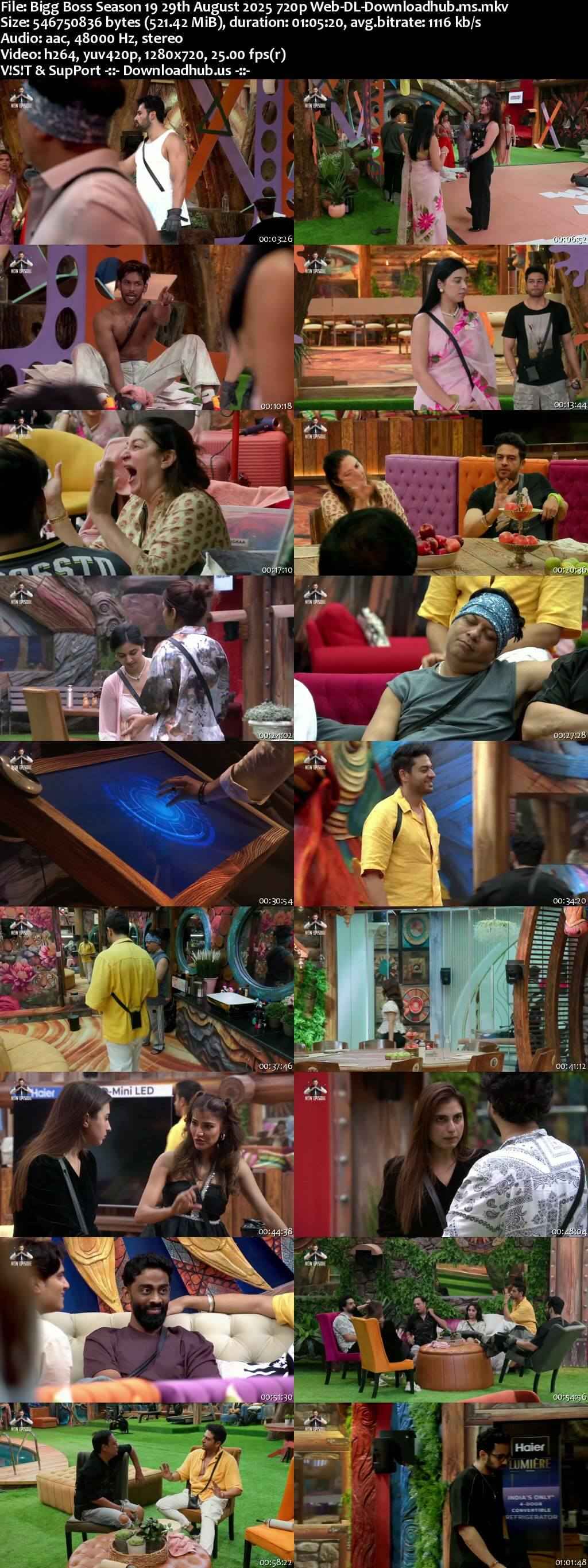 Bigg Boss Season 19 29 August 2025 Episode 6 Web-DL 720p 480p