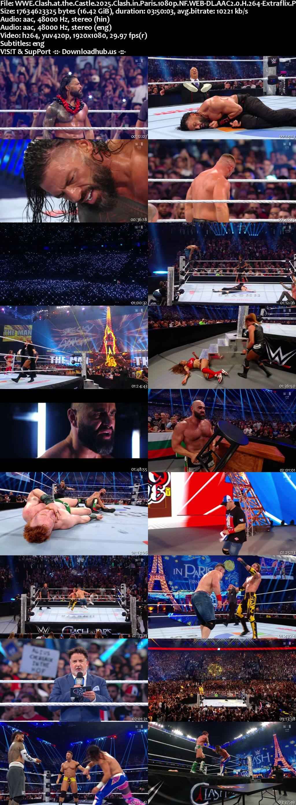 WWE Clash in Paris 31st August 2025 [Hindi DD2.0 - English] PPV 1080p 720p 480p WEBRip x264