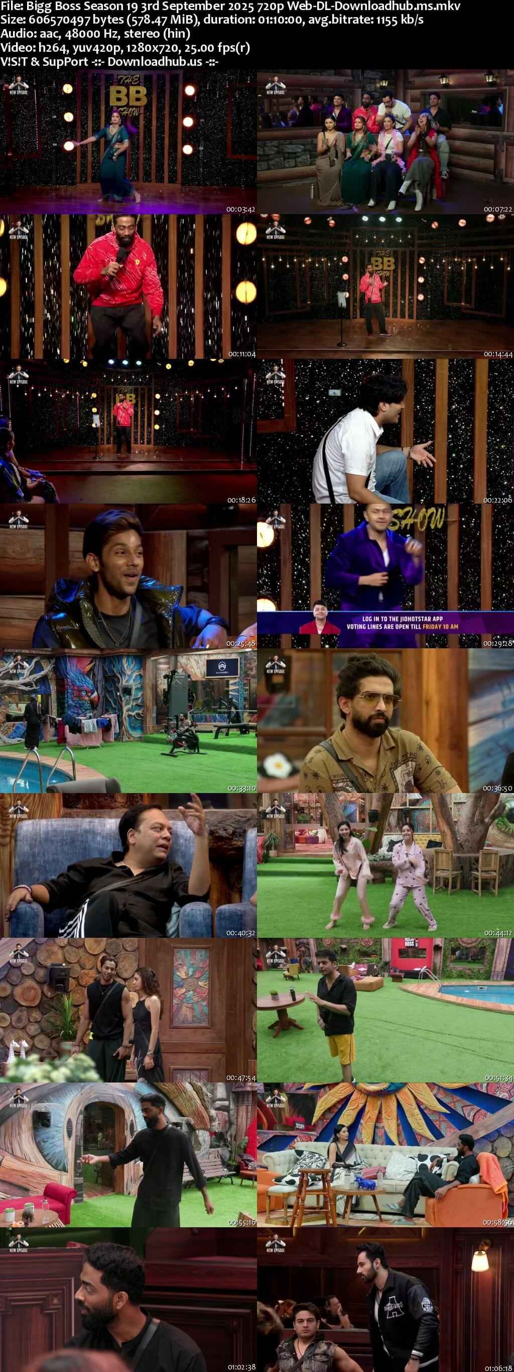 Bigg Boss Season 19 3 September 2025 Episode 11 Web-DL 720p 480p