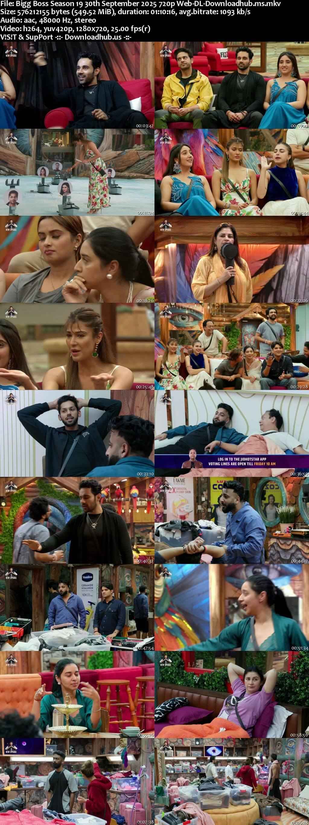 Bigg Boss Season 19 30 September 2025 Episode 38 Web-DL 720p 480p