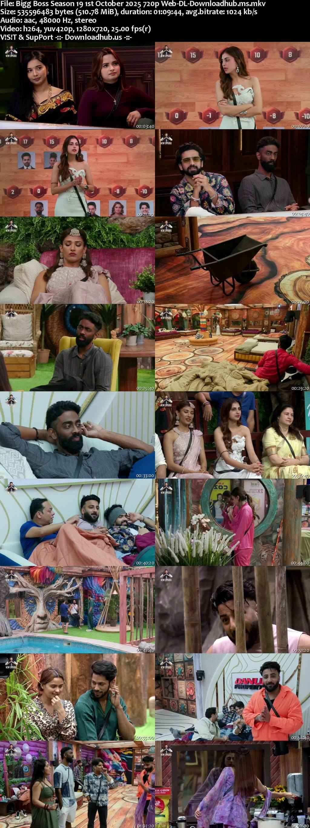 Bigg Boss Season 19 1 October 2025 Episode 39 Web-DL 720p 480p