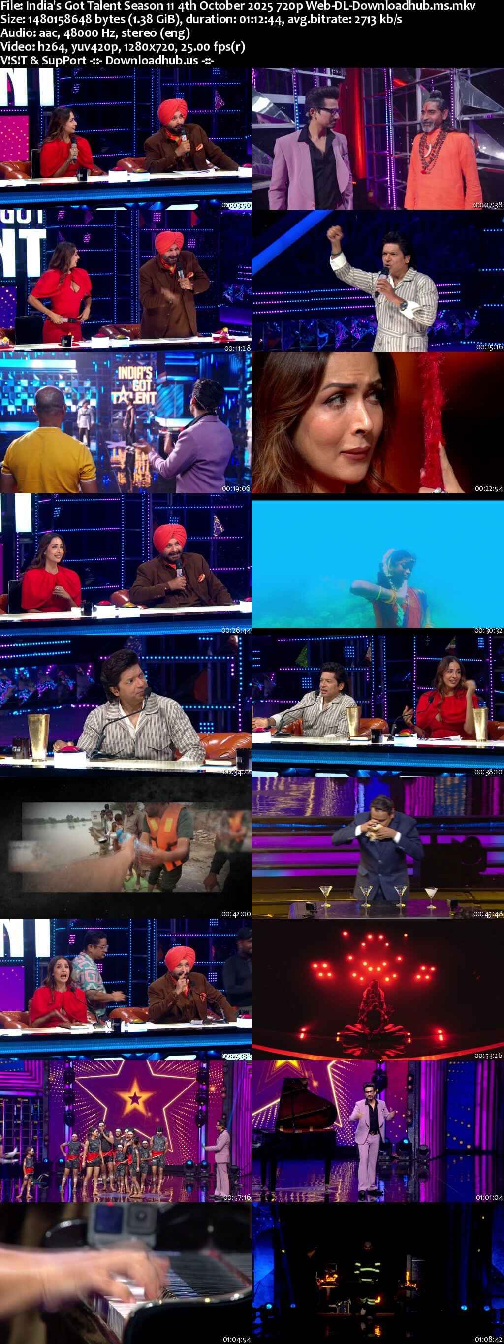 India's Got Talent Season 11 4 October 2025 Episode 1 Web-DL 720p 480p