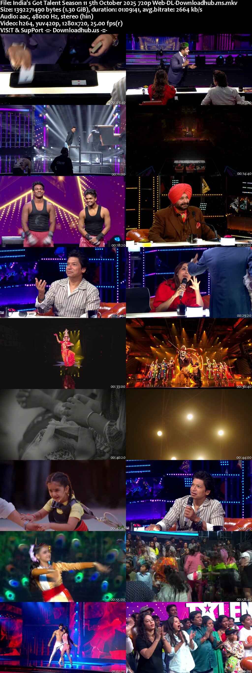 India's Got Talent Season 11 5 October 2025 Episode 2 Web-DL 720p 480p