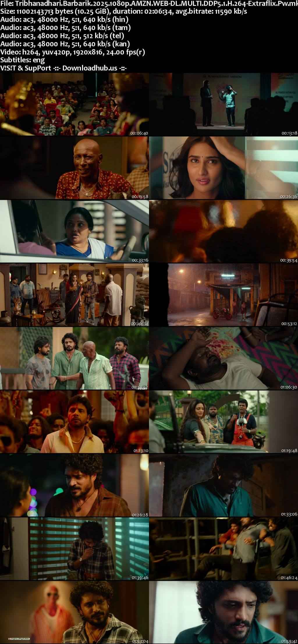 Tribanadhari Barbarik 2025 Hindi ORG Dual Audio Movie DD5.1 1080p 720p 480p UNCUT HDRip ESubs x264 HEVC