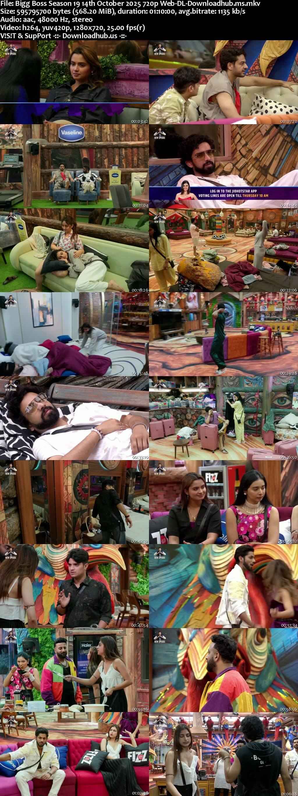 Bigg Boss Season 19 14 October 2025 Episode 52 Web-DL 720p 480p