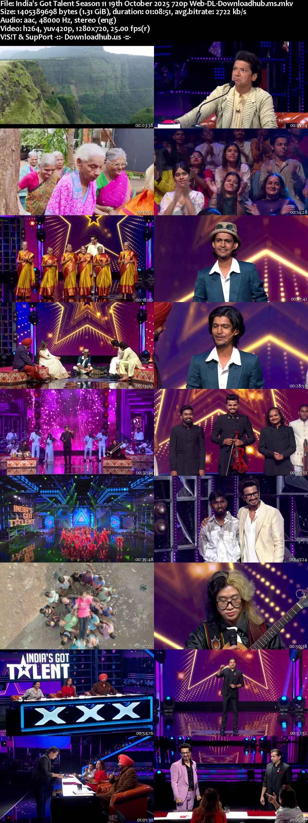 India's Got Talent Season 11 19 October 2025 Episode 6 Web-DL 720p 480p India's Got Talent Season 11 19 October 2025 Episode 6 Web-DL 720p 480p