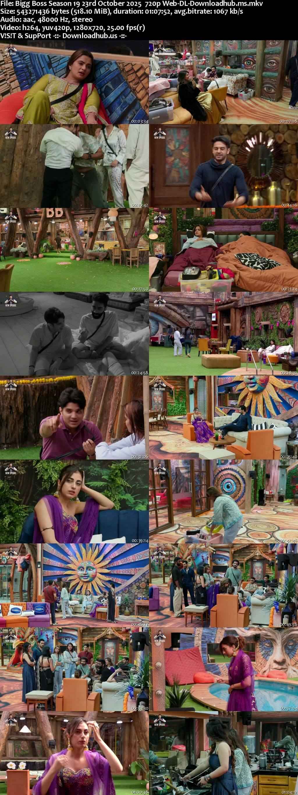 Bigg Boss Season 19 23 October 2025 Episode 61 Web-DL 720p 480p