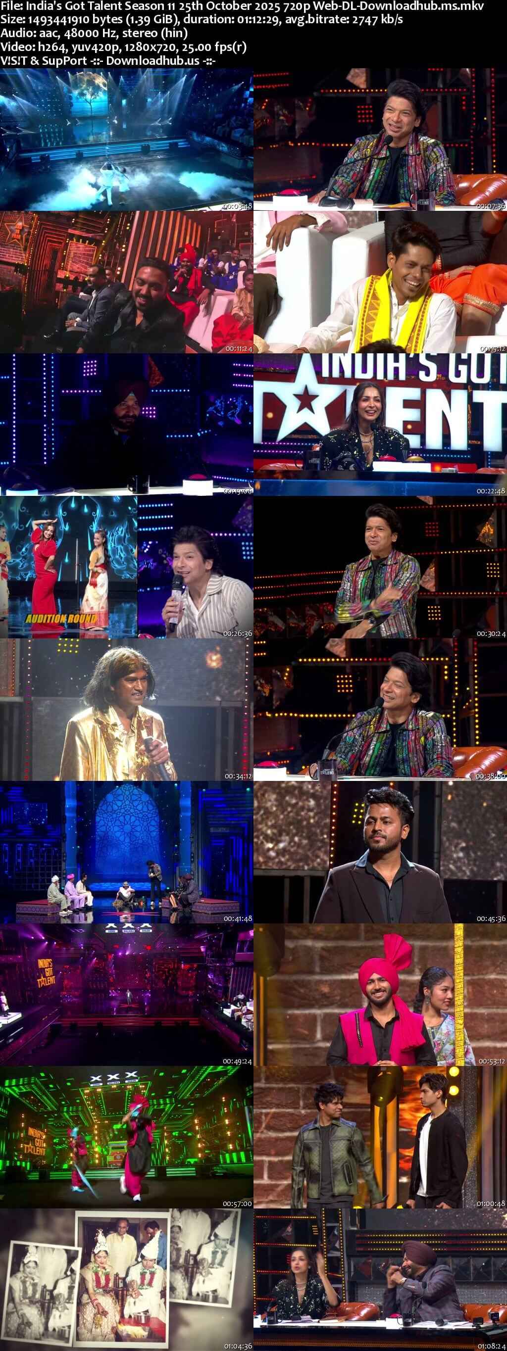India's Got Talent Season 11 25 October 2025 Episode 7 Web-DL 720p 480p