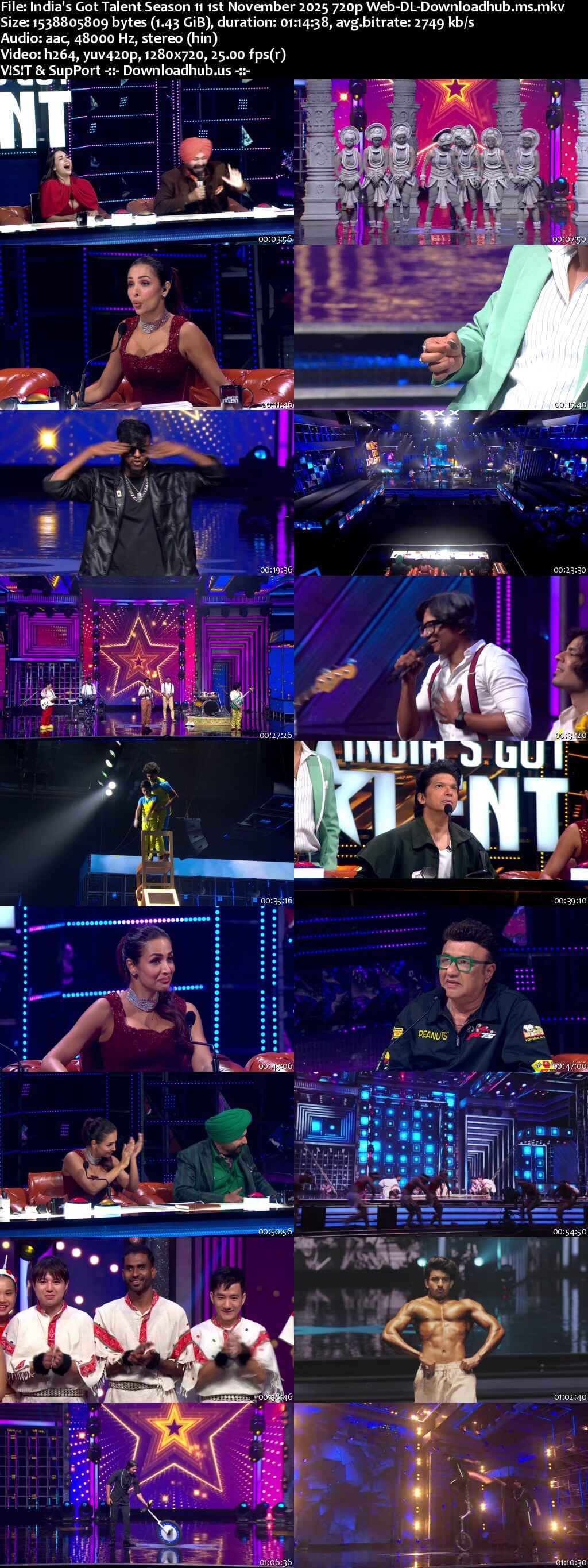 India's Got Talent Season 11 1 November 2025 Episode 9 Web-DL 720p 480p