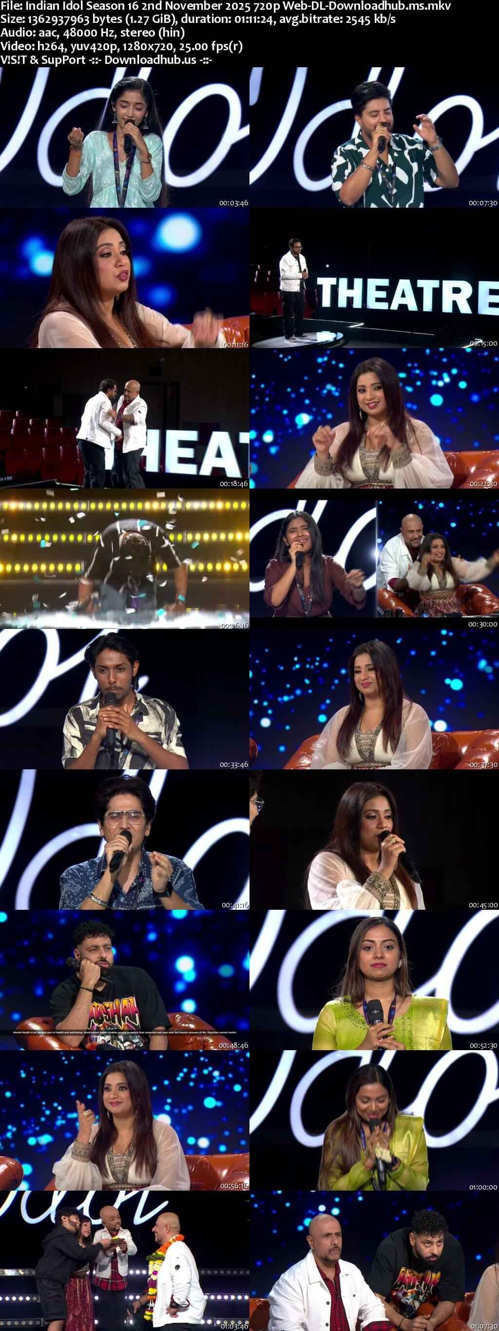 Indian Idol Season 16 2 November 2025 Episode 6 Web-DL 720p 480p