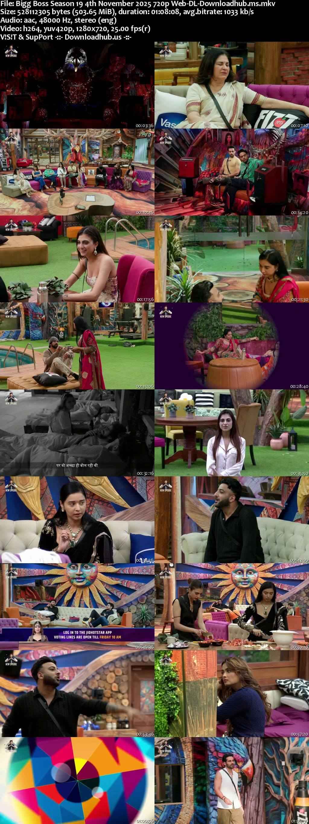 Bigg Boss Season 19 4 November 2025 Episode 73 Web-DL 720p 480p