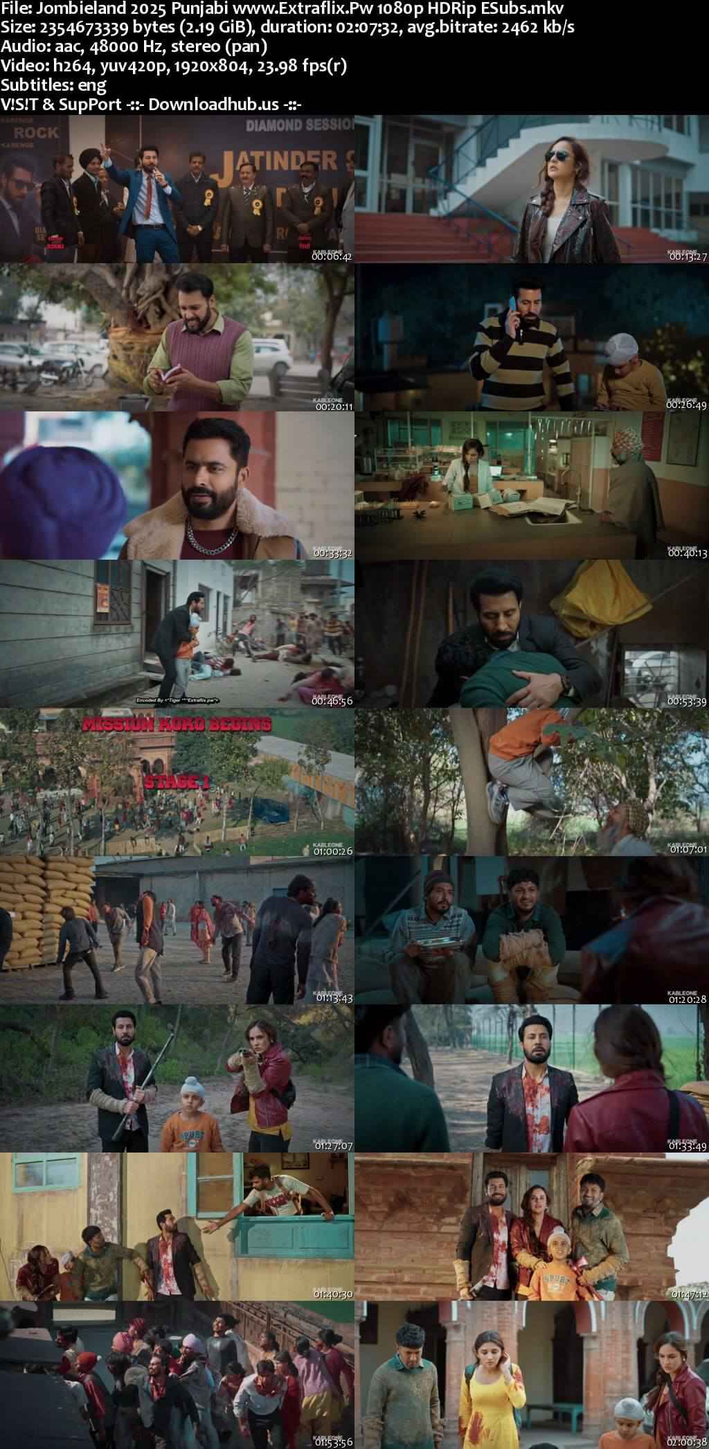 Jombieland 2025 Punjabi Movie DD2.0 1080p 720p 480p HDRip ESubs x264 HEVC