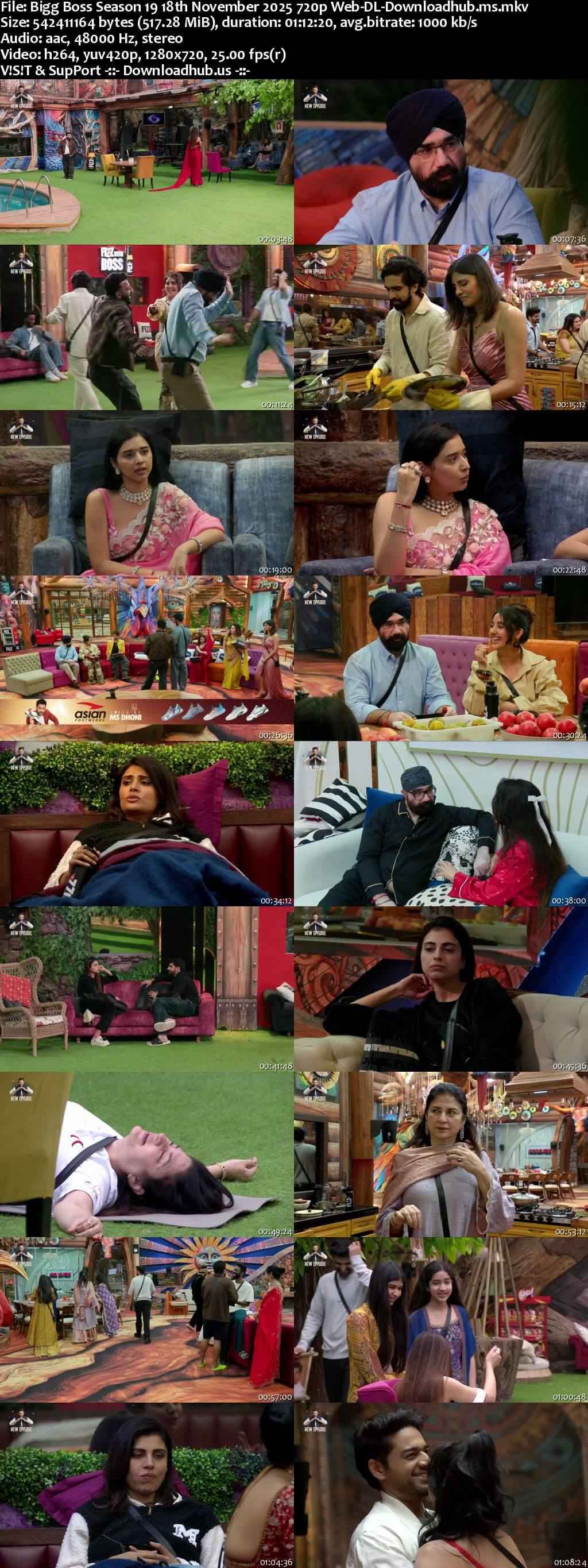 Bigg Boss Season 19 18 November 2025 Episode 87 Web-DL 720p 480p