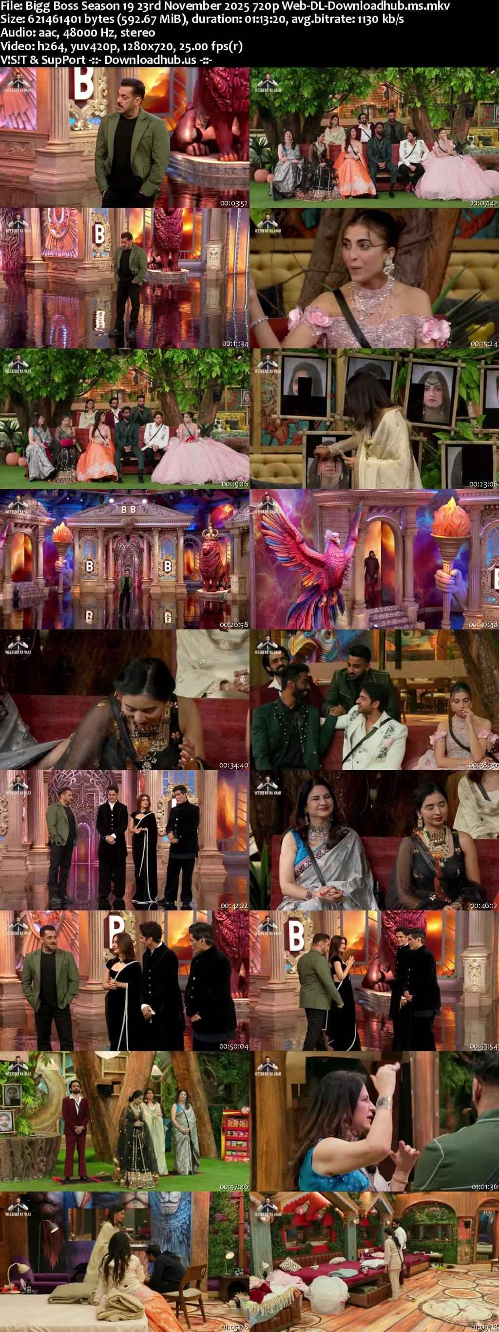 Bigg Boss Season 19 23 November 2025 Episode 92 Web-DL 720p 480p