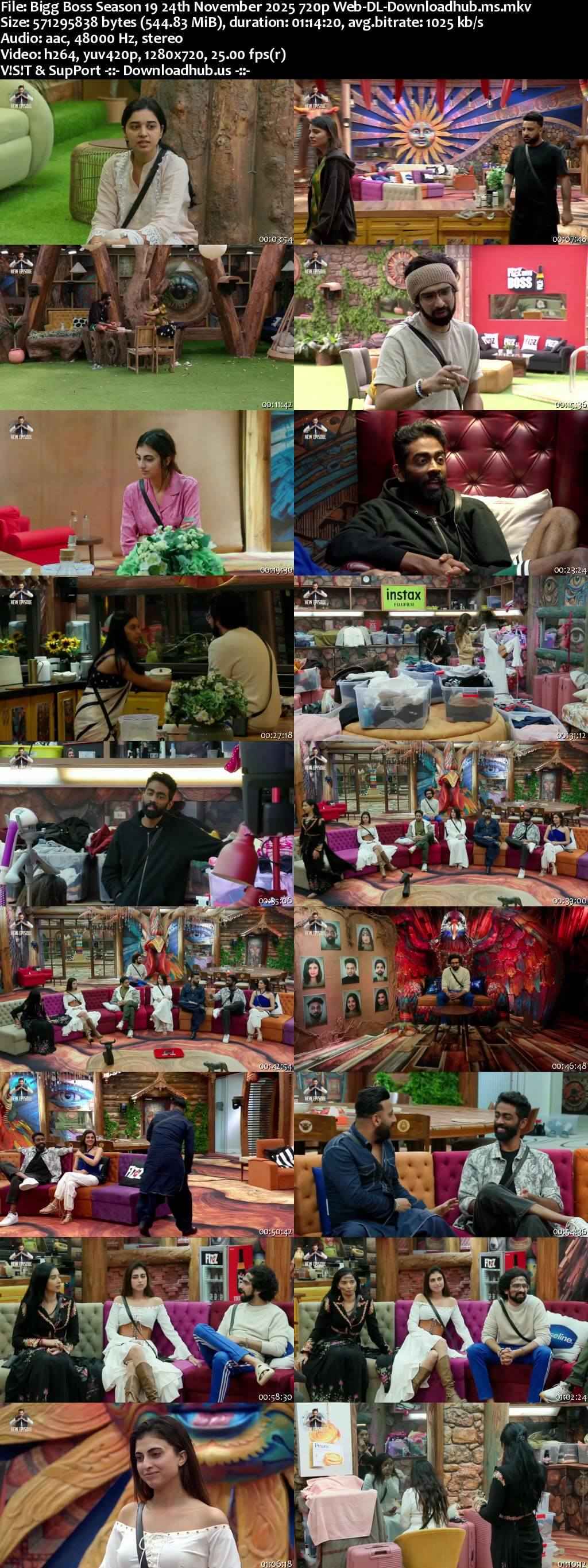 Bigg Boss Season 19 24 November 2025 Episode 93 Web-DL 720p 480p
