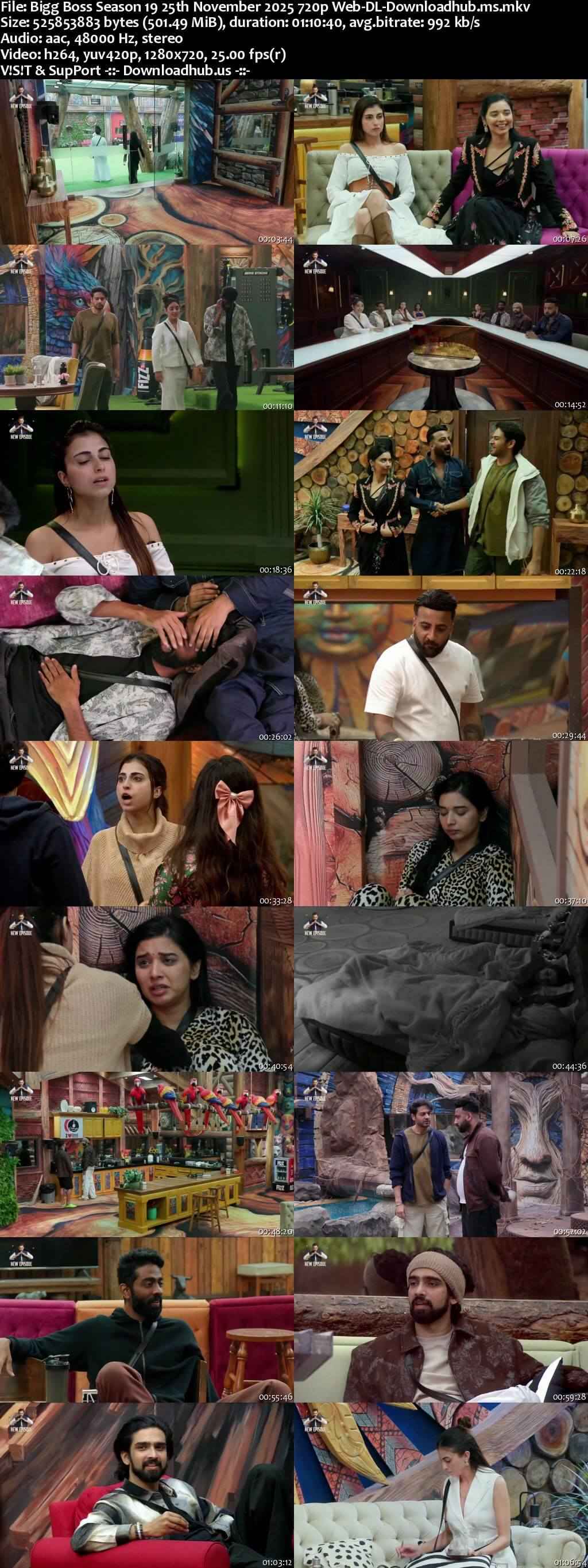 Bigg Boss Season 19 25 November 2025 Episode 94 Web-DL 720p 480p