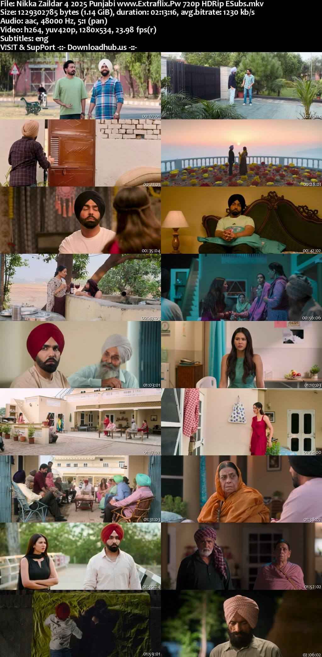 Nikka Zaildar 4 2025 Punjabi Movie DD5.1 1080p 720p 480p HDRip ESubs x264 HEVC