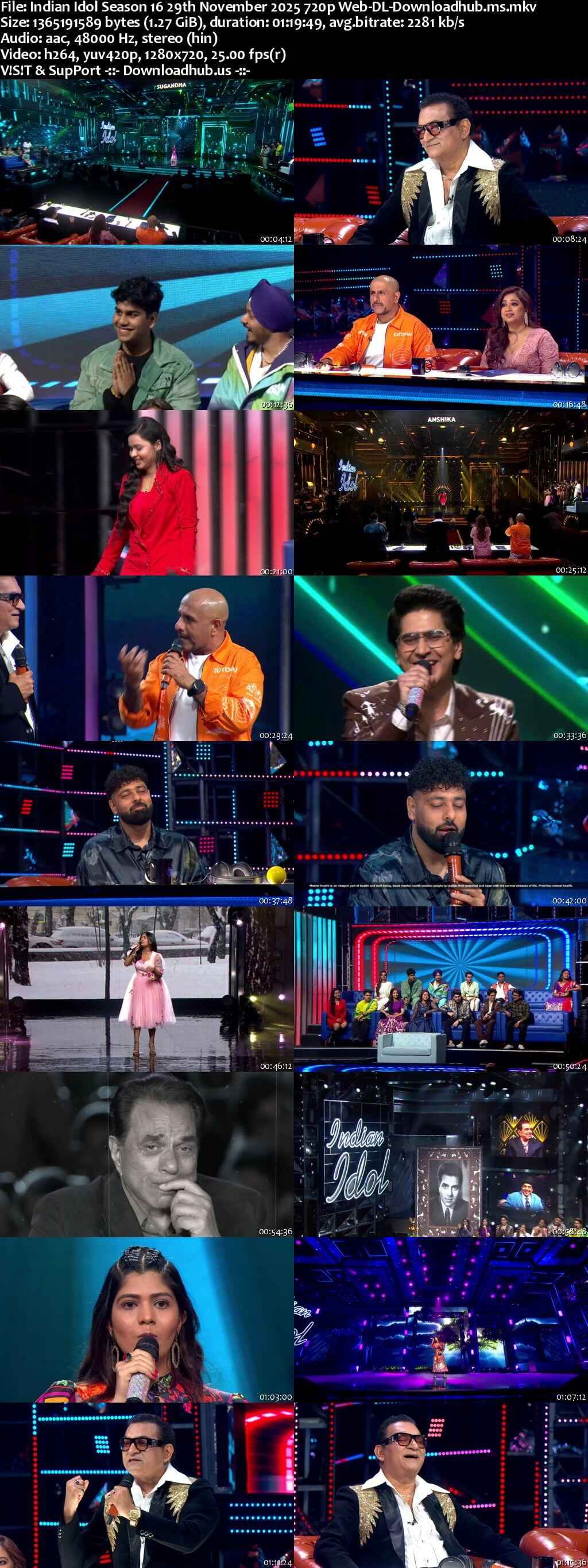 Indian Idol Season 16 29 November 2025 Episode 13 Web-DL 720p 480p
