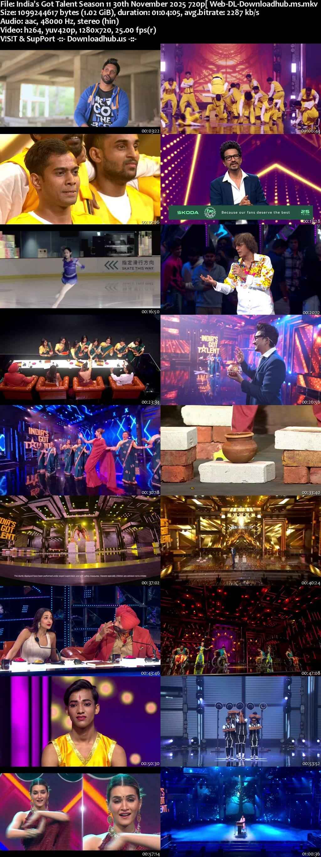 India's Got Talent Season 11 30 November 2025 Episode 18 Web-DL 720p 480p