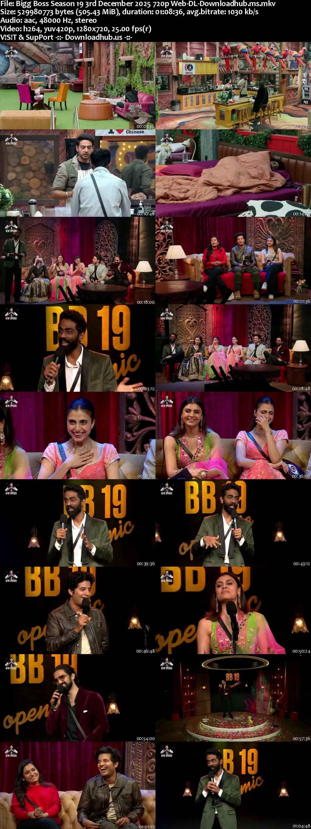 Bigg Boss Season 19 3 December 2025 Episode 102 Web-DL 720p 480p