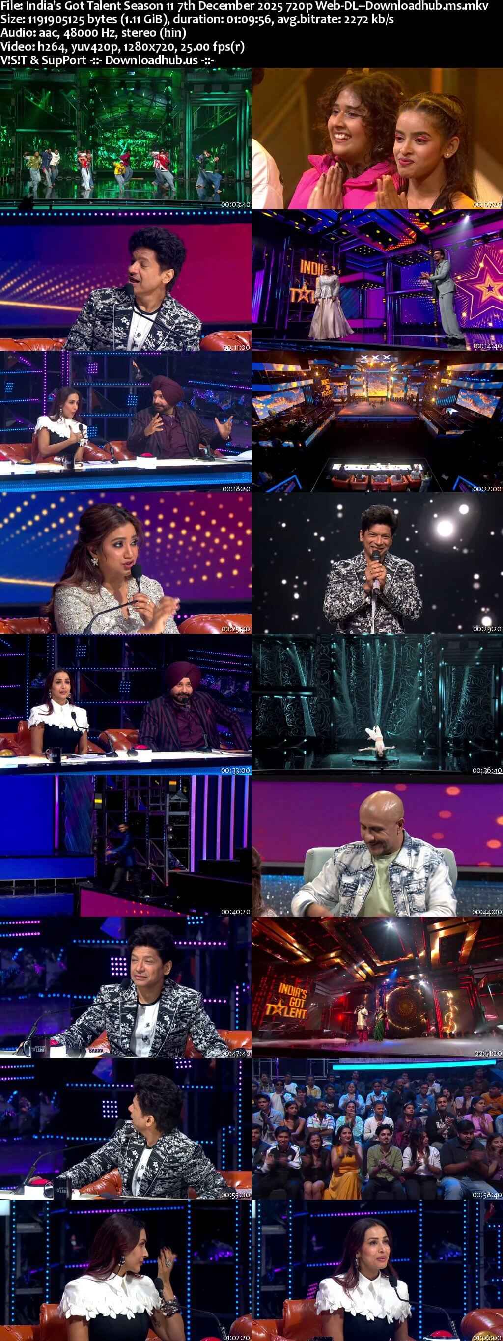 India's Got Talent Season 11 7 December 2025 Episode 20 Web-DL 720p 480p