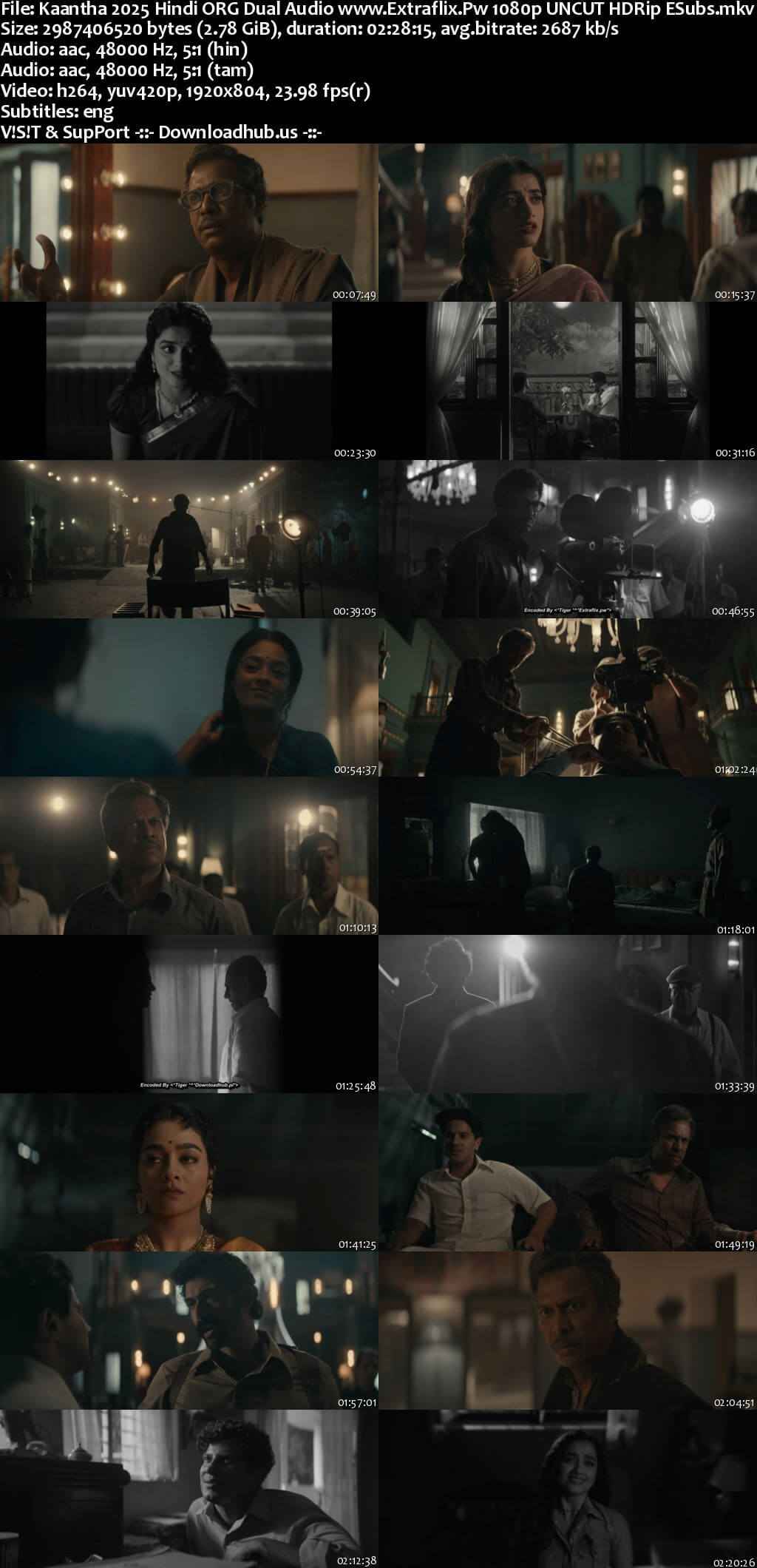 Kaantha 2025 Hindi ORG Dual Audio Movie DD5.1 4k 1080p 720p 480p UNCUT HDRip ESubs x264 HEVC Kaantha 2025 Hindi ORG Dual Audio Movie DD5.1 4k 1080p 720p 480p UNCUT HDRip ESubs x264 HEVC