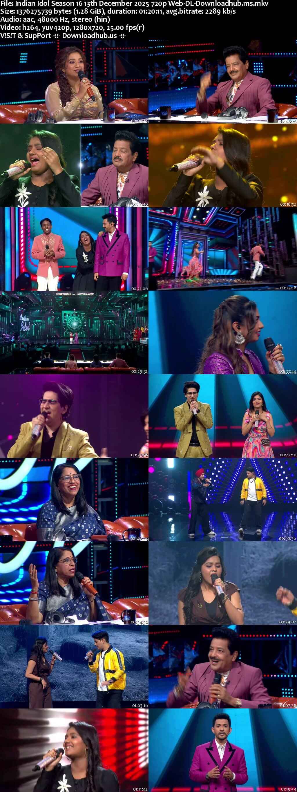 Indian Idol Season 16 13 December 2025 Episode 17 Web-DL 720p 480p Indian Idol Season 16 13 December 2025 Episode 17 Web-DL 720p 480p