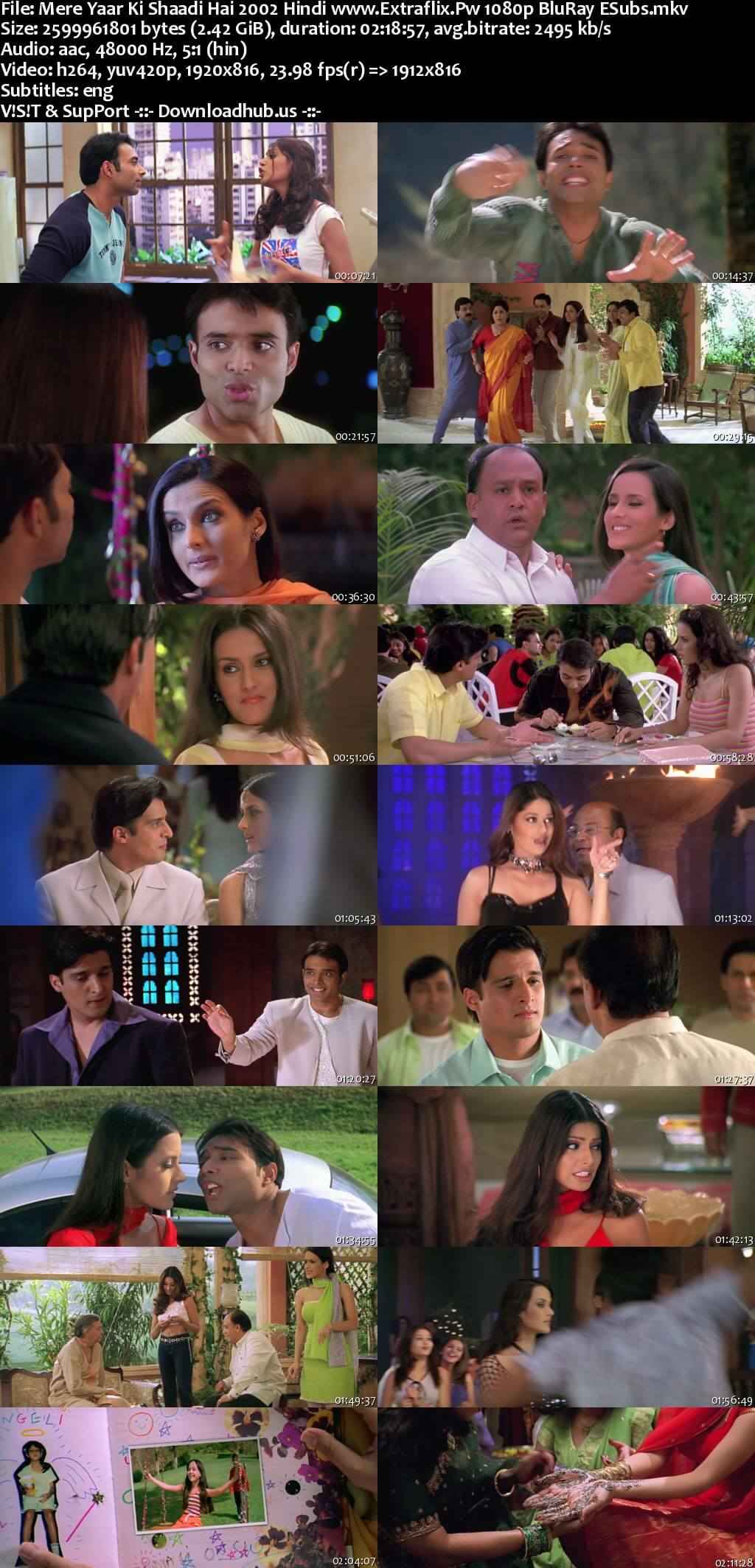 Mere Yaar Ki Shaadi Hai 2002 Hindi Movie DD5.1 4k 1080p 720p 480p BluRay ESubs x264 HEVC Mere Yaar Ki Shaadi Hai 2002 Hindi Movie DD5.1 4k 1080p 720p 480p BluRay ESubs x264 HEVC