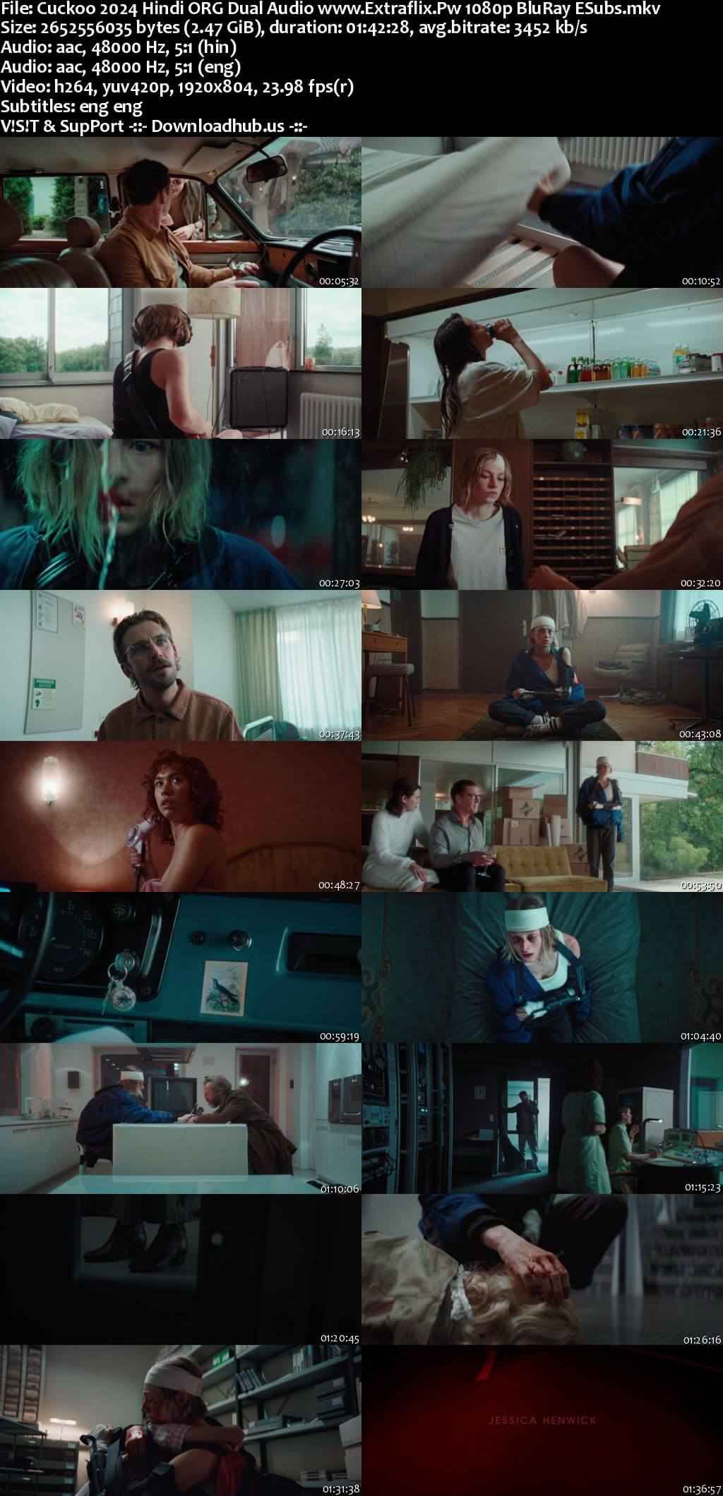 Cuckoo 2024 Hindi ORG Dual Audio Movie DD5.1 4k 1080p 720p 480p BluRay ESubs x264 HEVC Cuckoo 2024 Hindi ORG Dual Audio Movie DD5.1 4k 1080p 720p 480p BluRay ESubs x264 HEVC