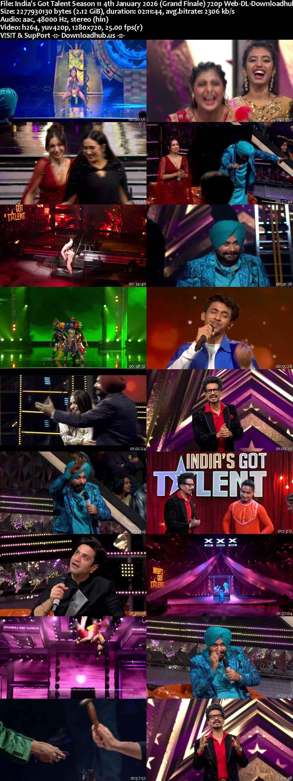 India's Got Talent Season 11 4 January 2026 Finale Episode Web-DL 720p 480p