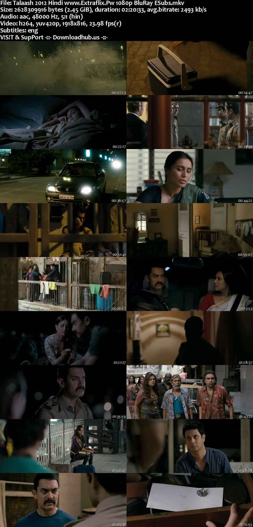 Talaash 2012 Hindi Movie DD5.1 4k 1080p 720p 480p BluRay ESubs x264 HEVC
