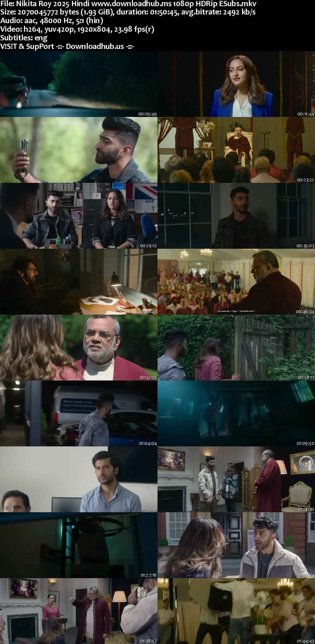 Nikita Roy 2025 Hindi Movie DD5.1 1080p 720p 480p HDRip ESubs x264 HEVC