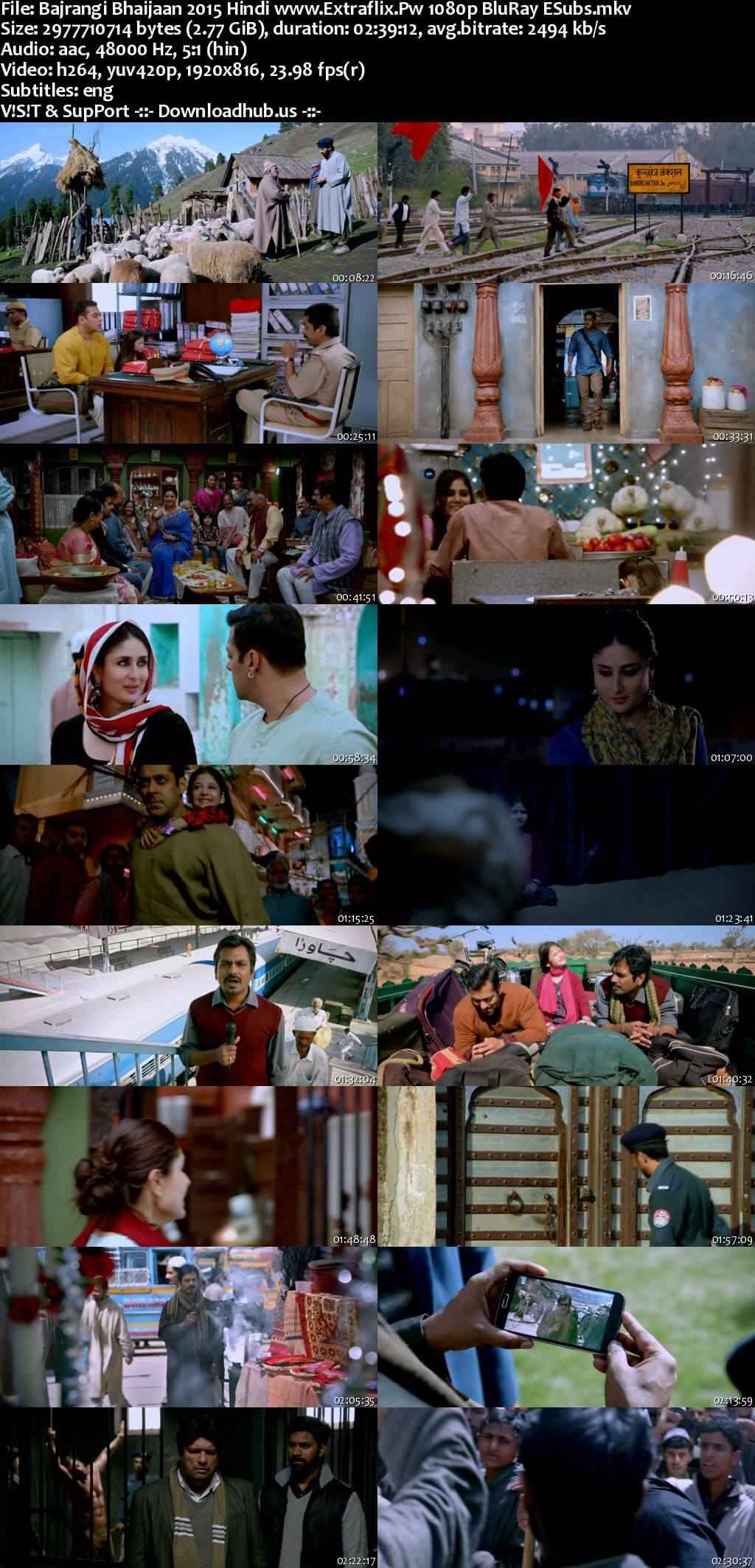 Bajrangi Bhaijaan 2015 Hindi Movie DD5.1 4k 1080p 720p 480p BluRay ESubs x264 HEVC