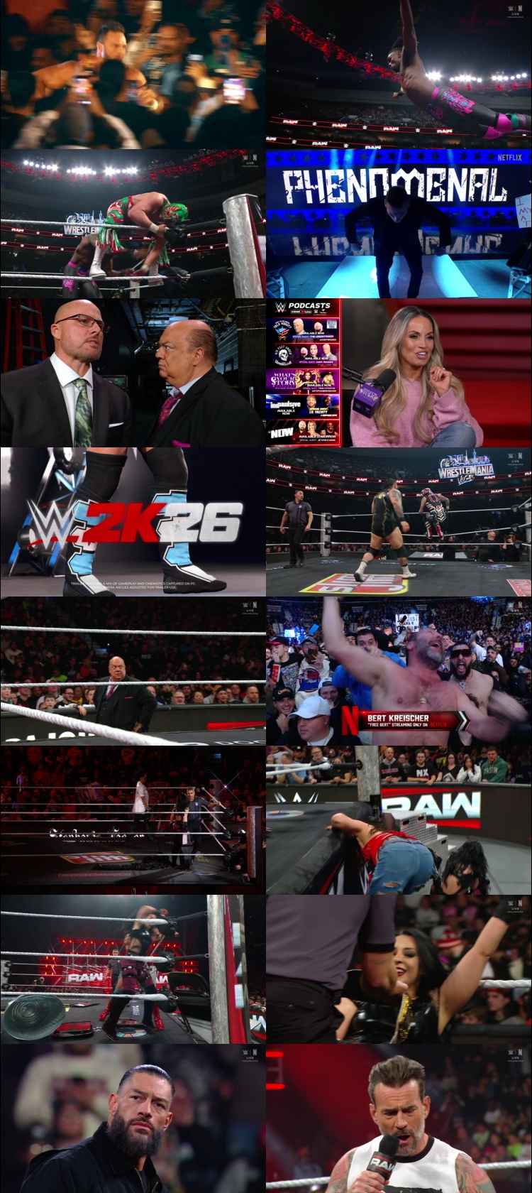 WWE Monday Night Raw 2nd February 2026 [Hindi DD2.0 – English] 1080p 720p 480p WEBRip x264