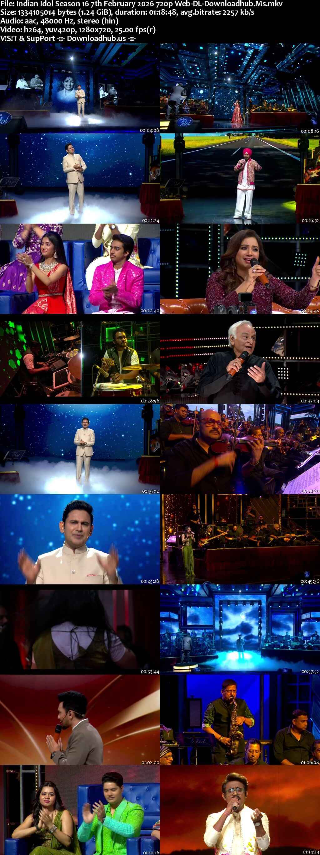 Indian Idol Season 16 7 February 2026 Episode 34 Web-DL 720p 480p Indian Idol Season 16 7 February 2026 Episode 34 Web-DL 720p 480p