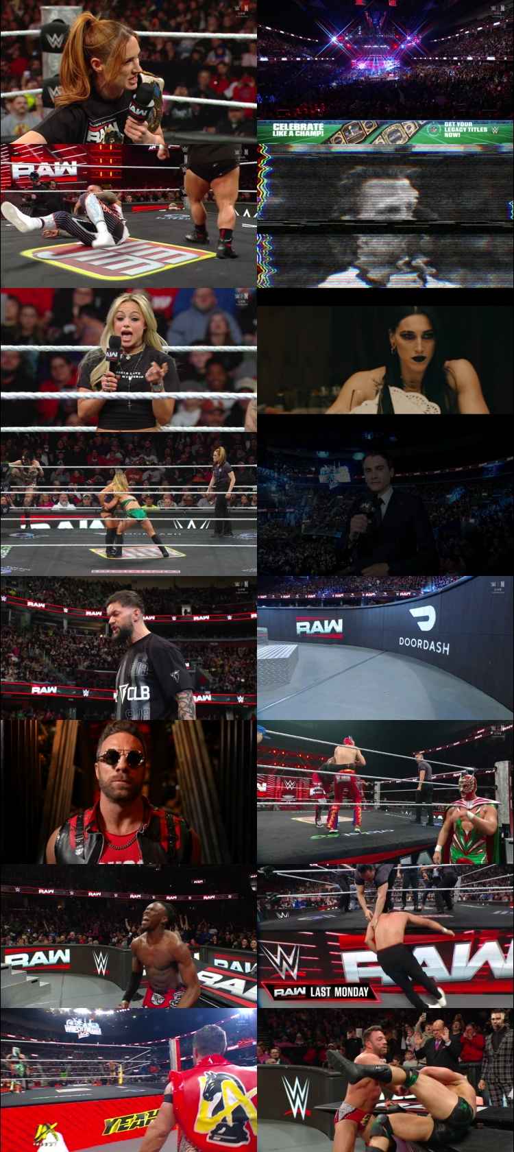 WWE Monday Night Raw 9th February 2026 [Hindi DD2.0 – English] 1080p 720p 480p WEBRip x264
