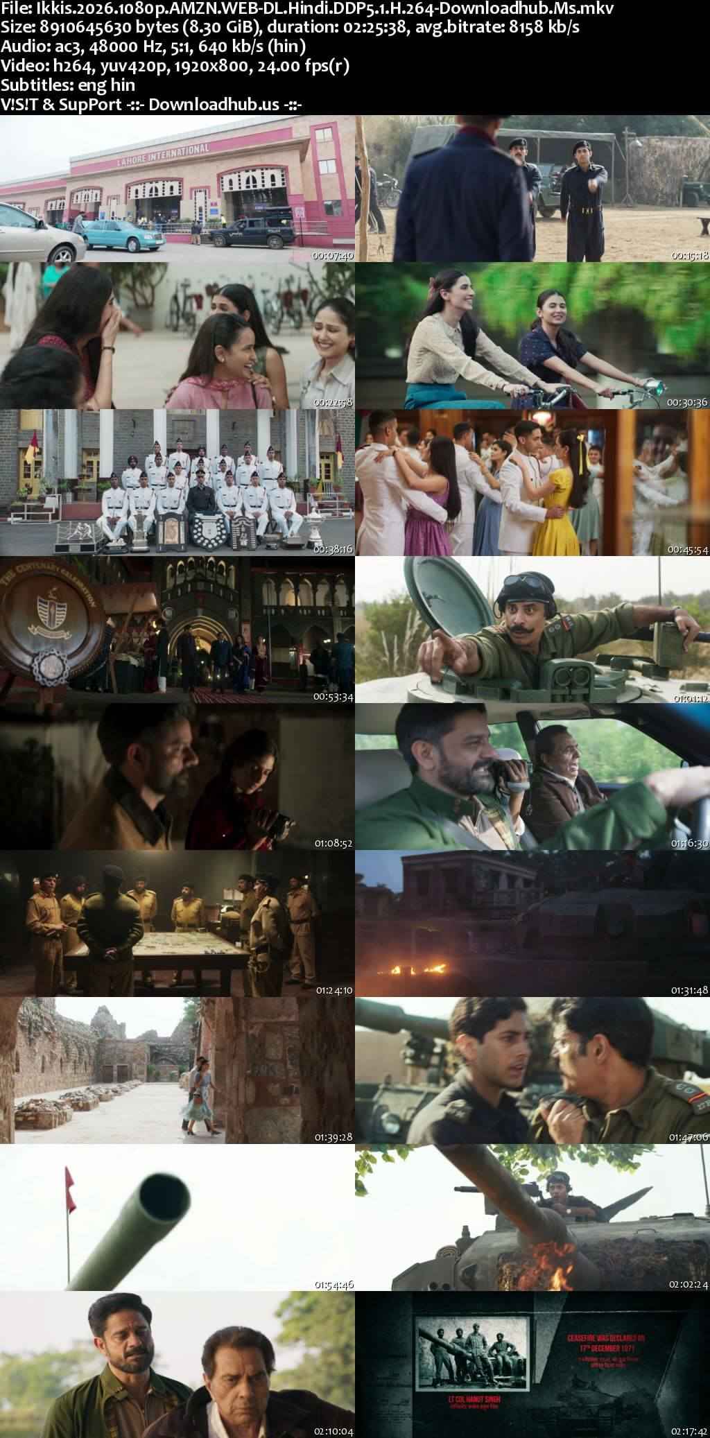 Ikkis 2026 Hindi Movie DD5.1 4k 1080p 720p 480p HDRip ESubs x264 HEVC