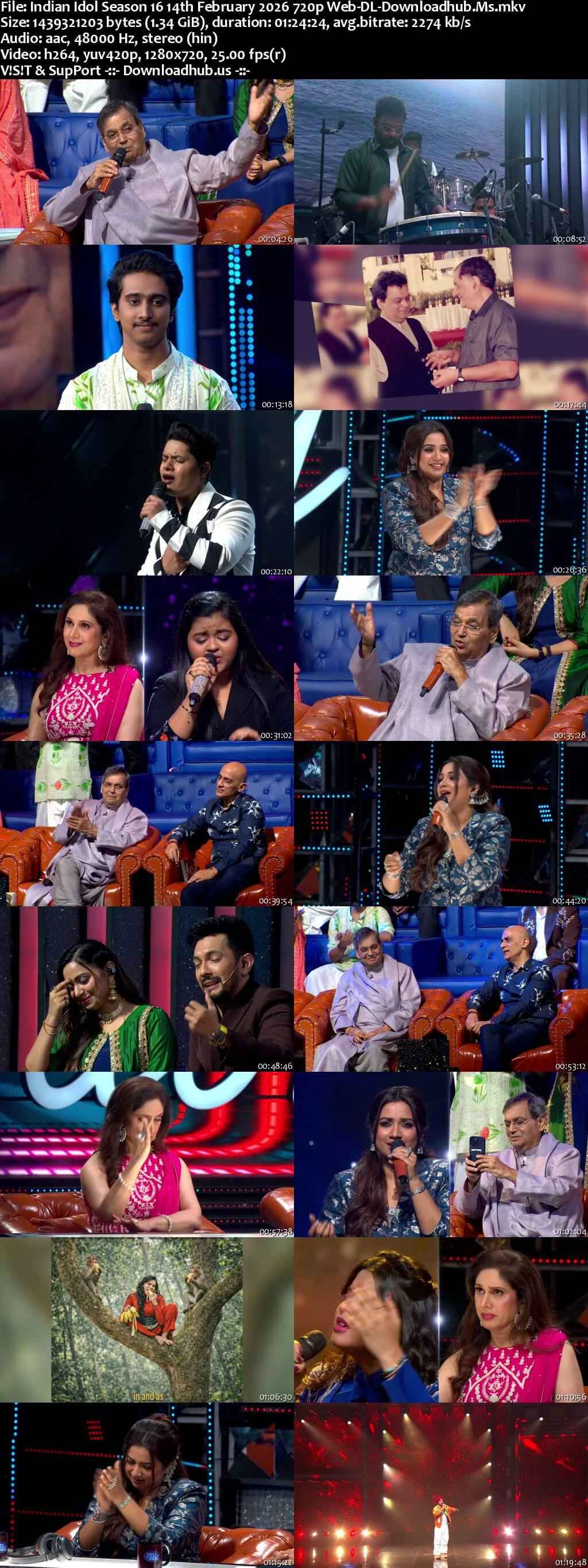 Indian Idol Season 16 14 February 2026 Episode 36 Web-DL 720p 480p Indian Idol Season 16 14 February 2026 Episode 36 Web-DL 720p 480p