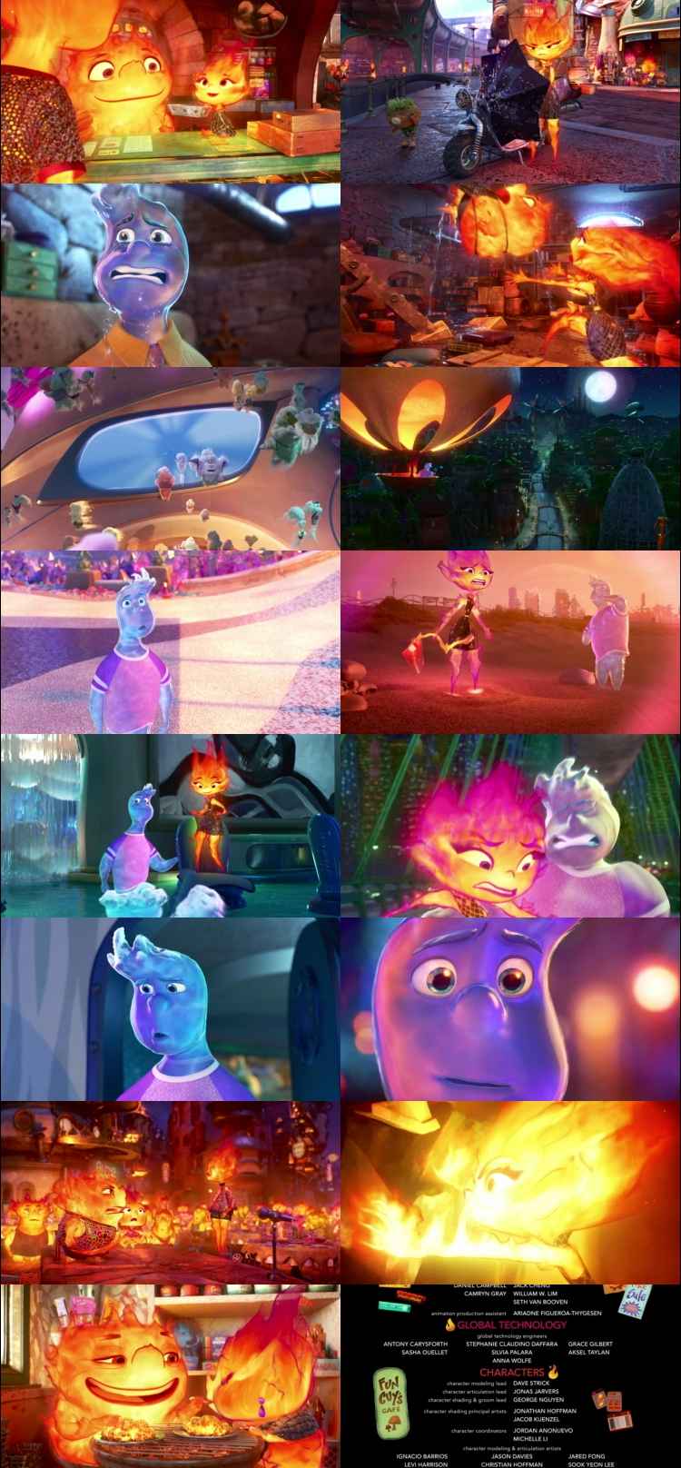 Elemental 2023 Hindi ORG Dual Audio Movie DD5.1 1080p 720p 480p Web-DL x264 ESubs HEVC