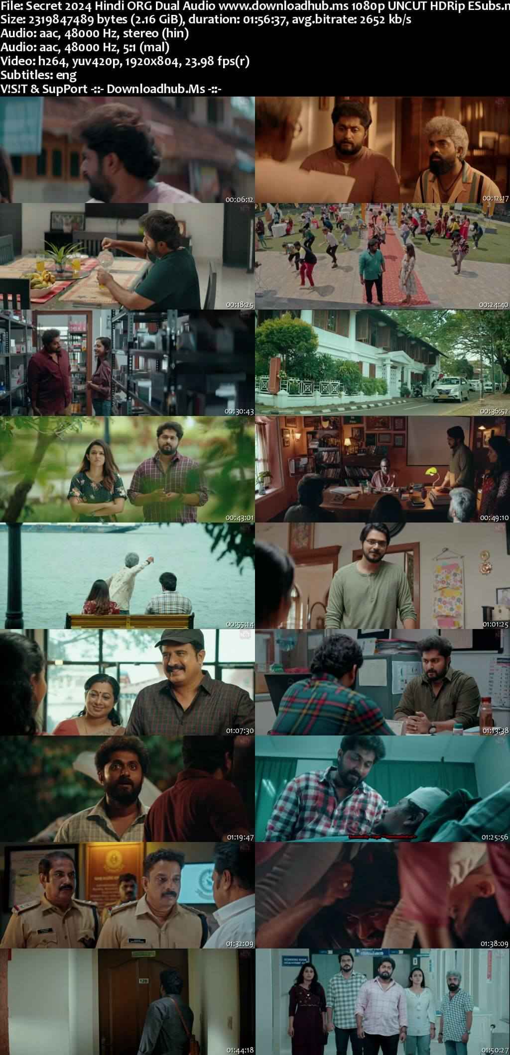 Secret 2024 Hindi ORG Dual Audio Movie DD2.0 4k 1080p 720p 480p UNCUT HDRip ESubs x264 HEVC