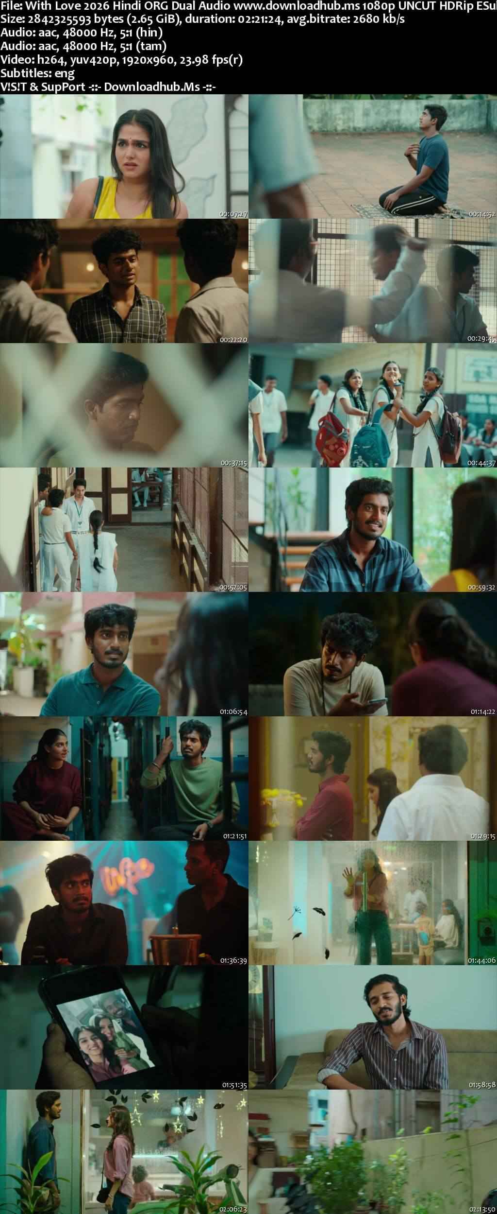 With Love 2026 Hindi ORG Dual Audio Movie DD5.1 1080p 720p 480p UNCUT HDRip ESubs x264 HEVC