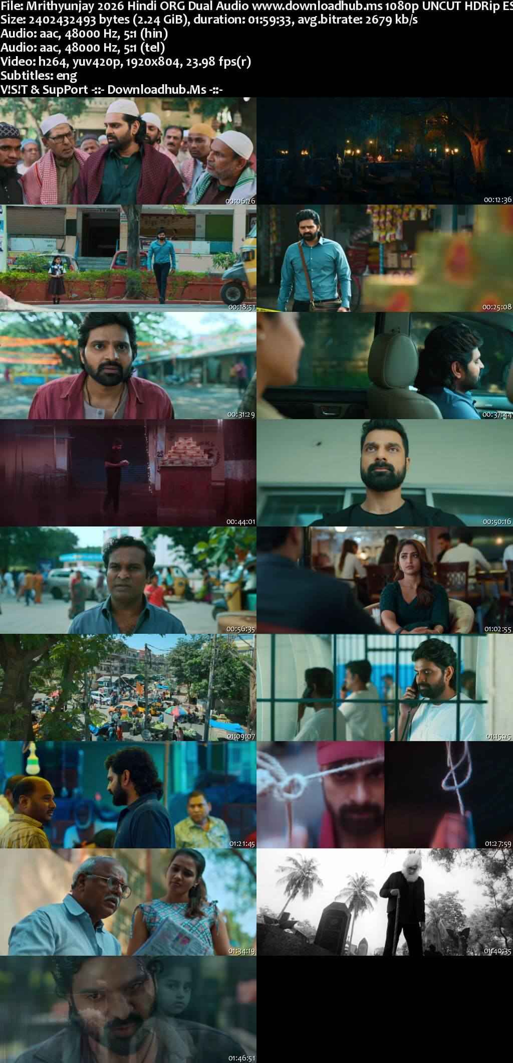 Mrithyunjay 2026 Hindi ORG Dual Audio Movie DD5.1 4k 1080p 720p 480p UNCUT HDRip ESubs x264 HEVC