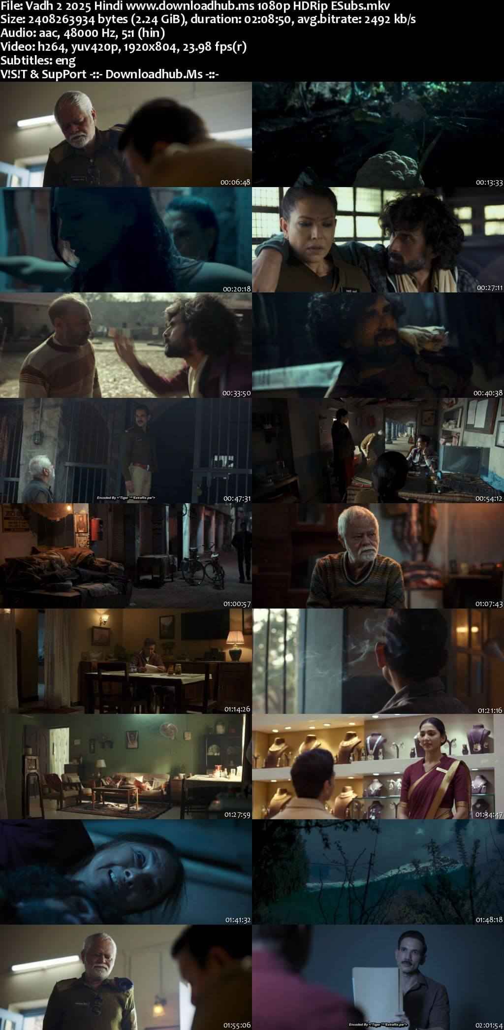 Vadh 2 2025 Hindi Movie DD5.1 4k 1080p 720p 480p HDRip ESubs x264 HEVC Vadh 2 2025 Hindi Movie DD5.1 4k 1080p 720p 480p HDRip ESubs x264 HEVC