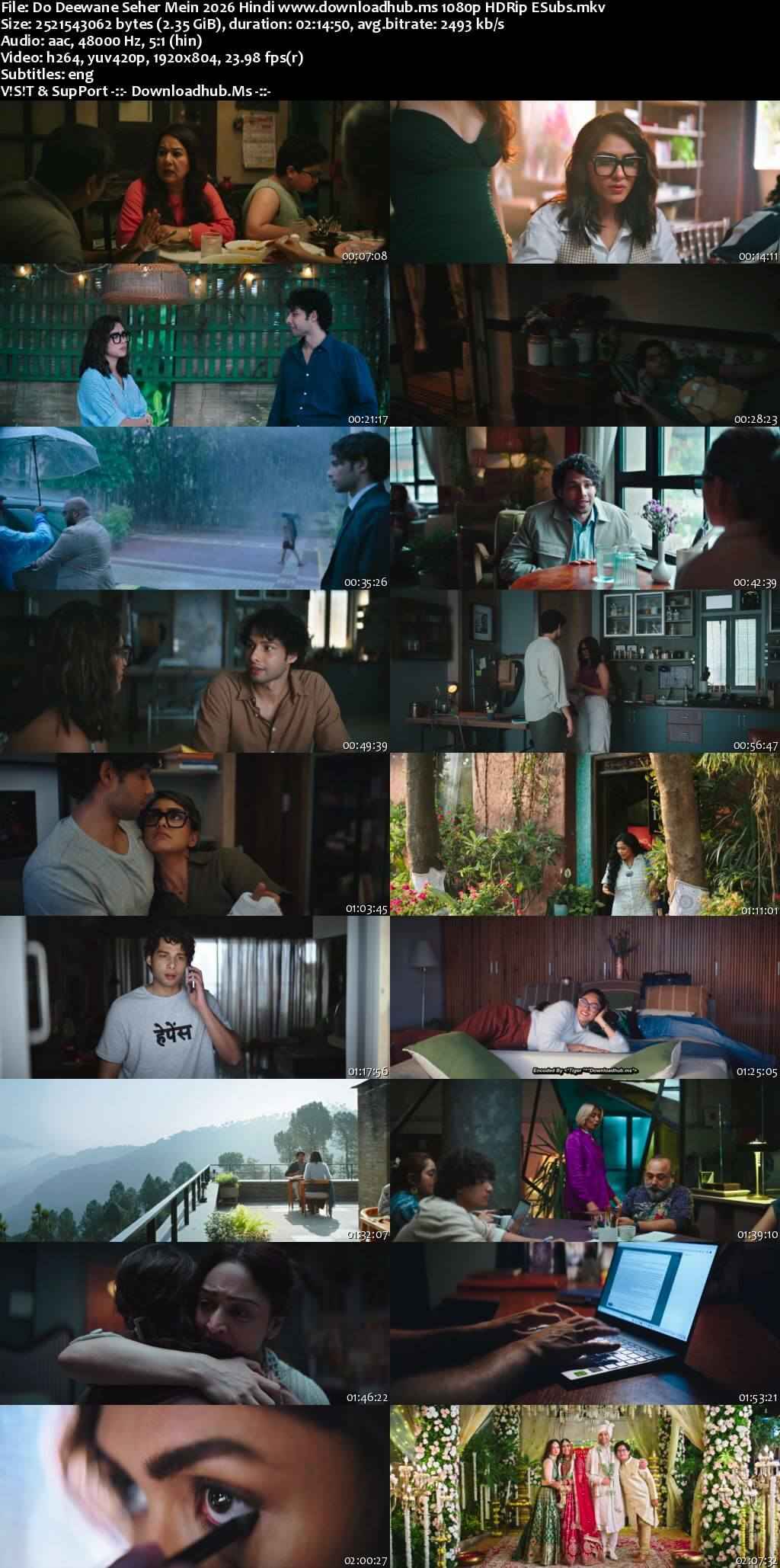 Do Deewane Seher Mein 2026 Hindi Movie DD5.1 4k 1080p 720p 480p HDRip ESubs x264 HEVC
