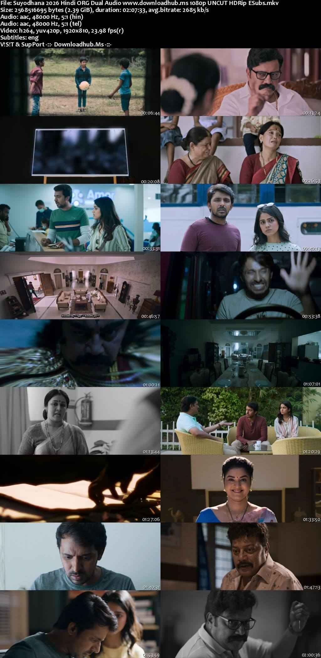 Suyodhana 2026 Hindi ORG Dual Audio Movie DD5.1 4k 1080p 720p 480p UNCUT HDRip ESubs x264 HEVC