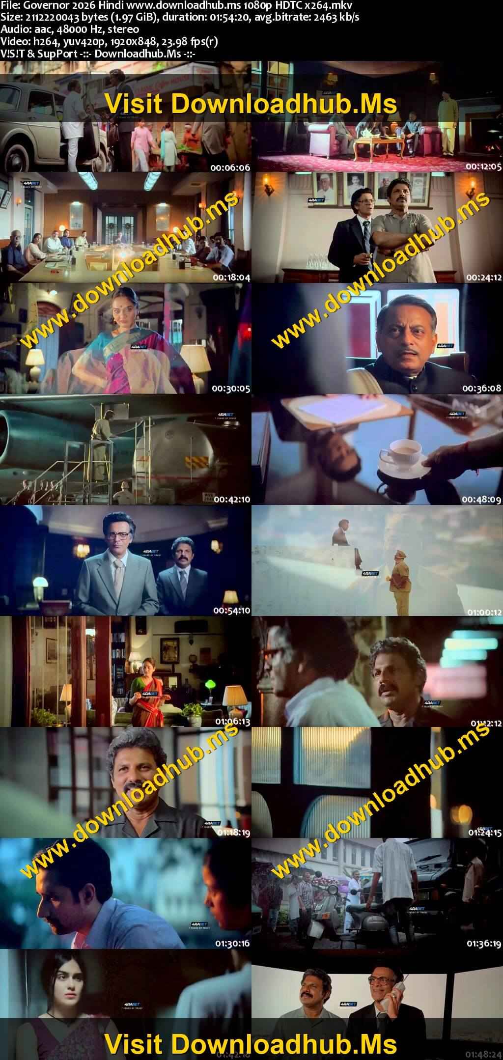 Governor 2026 Hindi Movie 1080p 720p 480p HDTC x264 HEVC