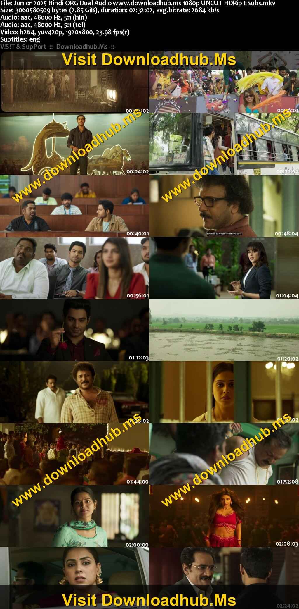 Junior 2025 Hindi ORG Dual Audio Movie DD5.1 1080p 720p 480p UNCUT HDRip ESubs x264 HEVC