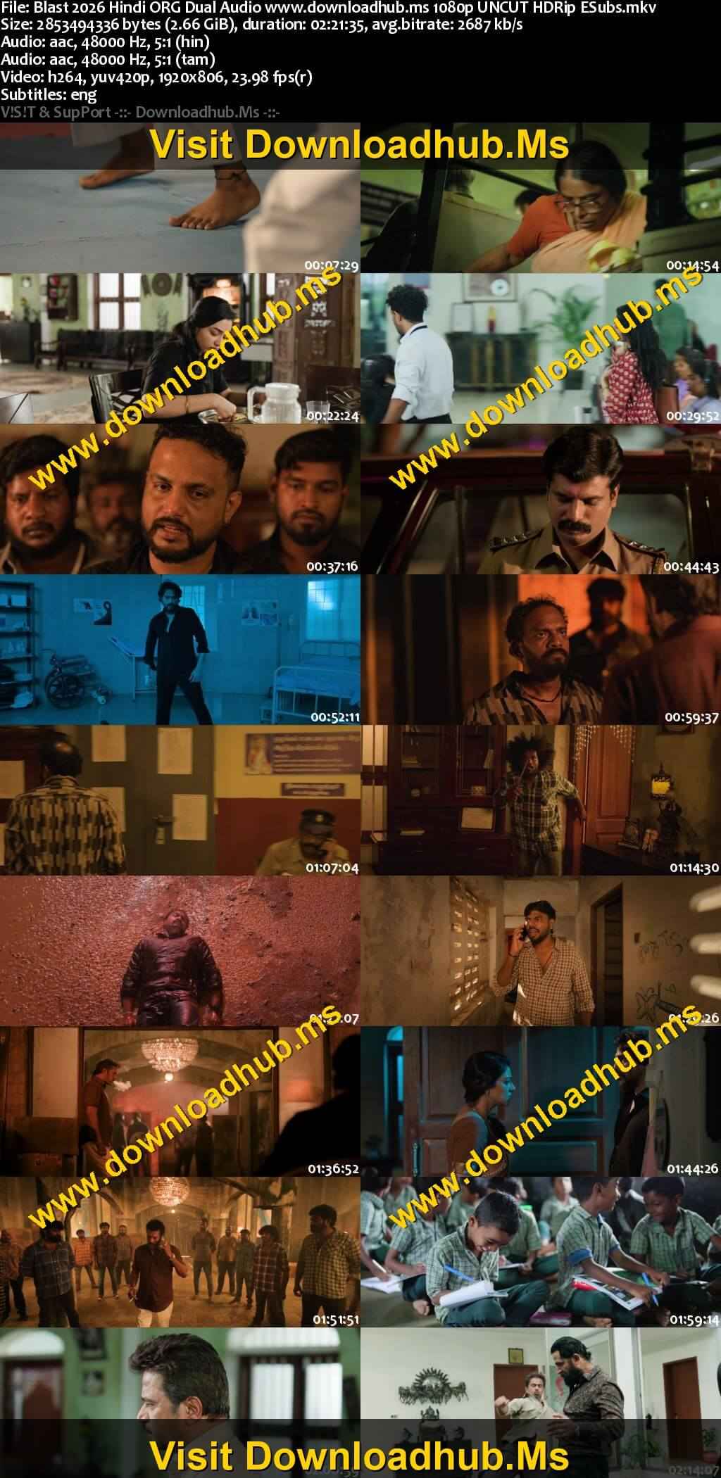 Blast 2026 Hindi ORG Dual Audio Movie DD5.1 4k 1080p 720p 480p UNCUT HDRip ESubs x264 HEVC