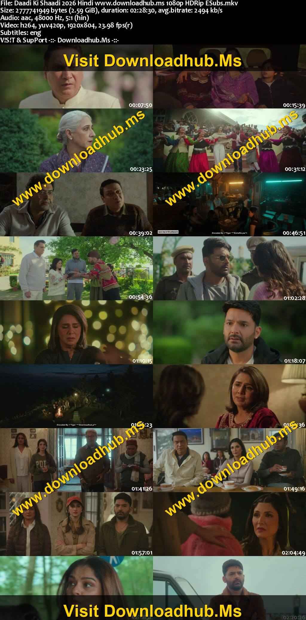 Daadi Ki Shaadi 2026 Hindi Movie DD5.1 4k 1080p 720p 480p HDRip ESubs x264 HEVC
